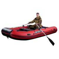 Лодка моторная килевая RiverBoats RB 370 Пайолы черно-красный