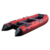 Лодка моторная килевая RiverBoats RB 370 Пайолы черно-красный