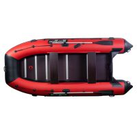 Лодка моторная килевая RiverBoats RB 370 Пайолы черно-красный