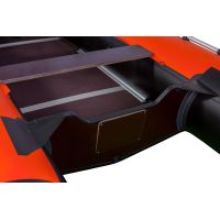 Лодка моторная килевая RiverBoats RB 390 Пайолы черно-красный