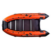 Лодка моторная килевая RiverBoats RB 390 Пайолы черно-красный