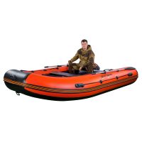 Лодка моторная килевая RiverBoats RB 410 Пайолы черно-красный
