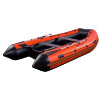Лодка моторная килевая RiverBoats RB 410 Пайолы черно-красный