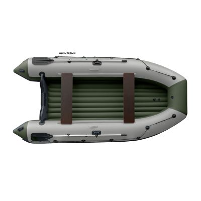 Лодка надувная REEF 390НД хаки-серый