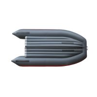 Лодка надувная REEF 300НД темно серый - красный