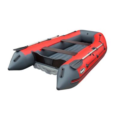 Лодка надувная REEF 300НД темно серый - красный