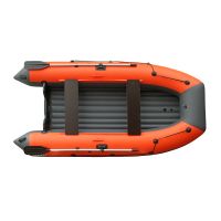 Лодка надувная REEF 325НД темно серый - красный